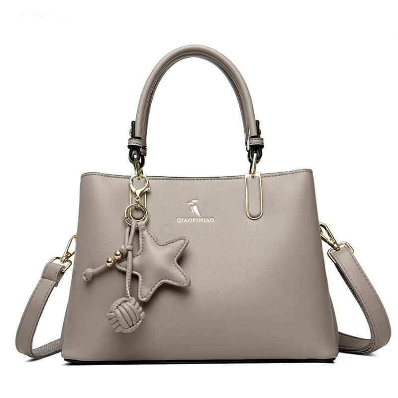 

Женская сумка Городская простая женская сумка через плечо Сумка-мессенджер для мамы серый