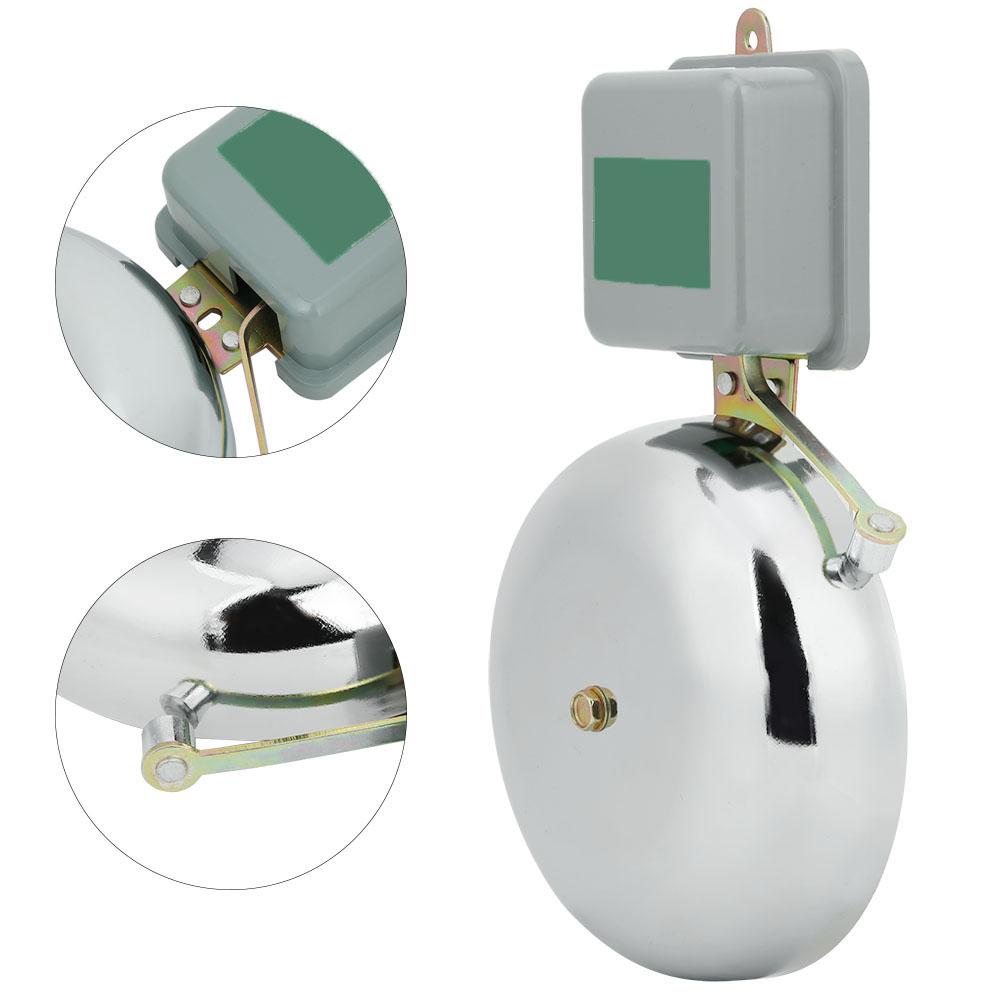Electric Bell NonSparking External Beat Type Stainless Steel School Bells 150mm AC220V