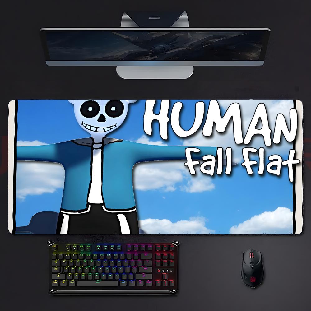 Funny Relaxing Game HHuman Fall Flat Mouse Pad Mousepad Large Gaming Lockedge Thickened Pc Table Desk Mat