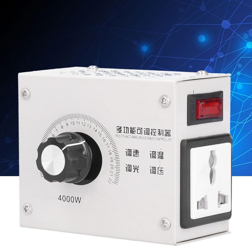 Stepless Adjustment SCR Voltage Regulator AC110/220V Voltage Regulator Dimmer  Industrial Equipment