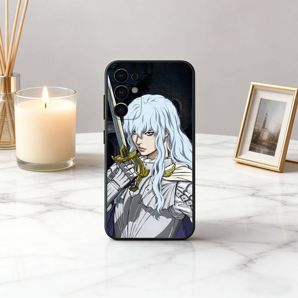 Handsome G-Griffith B-Ber-serk-ES Phone Case For Samsung S25,S24,S21,S22,S23,S30,Ultra,S20,Plus,Fe,Lite,Note,10,Black Cover