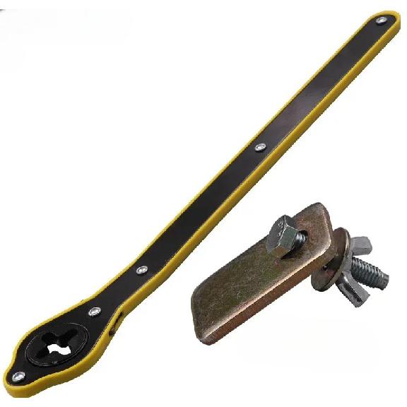 

Car Jack & Ratchet Wrench - Labor-Saving Scissor Jack Tool with Lug Nut Socket, Tire Lift for Garage/Roadside (Heavy Duty) 1set