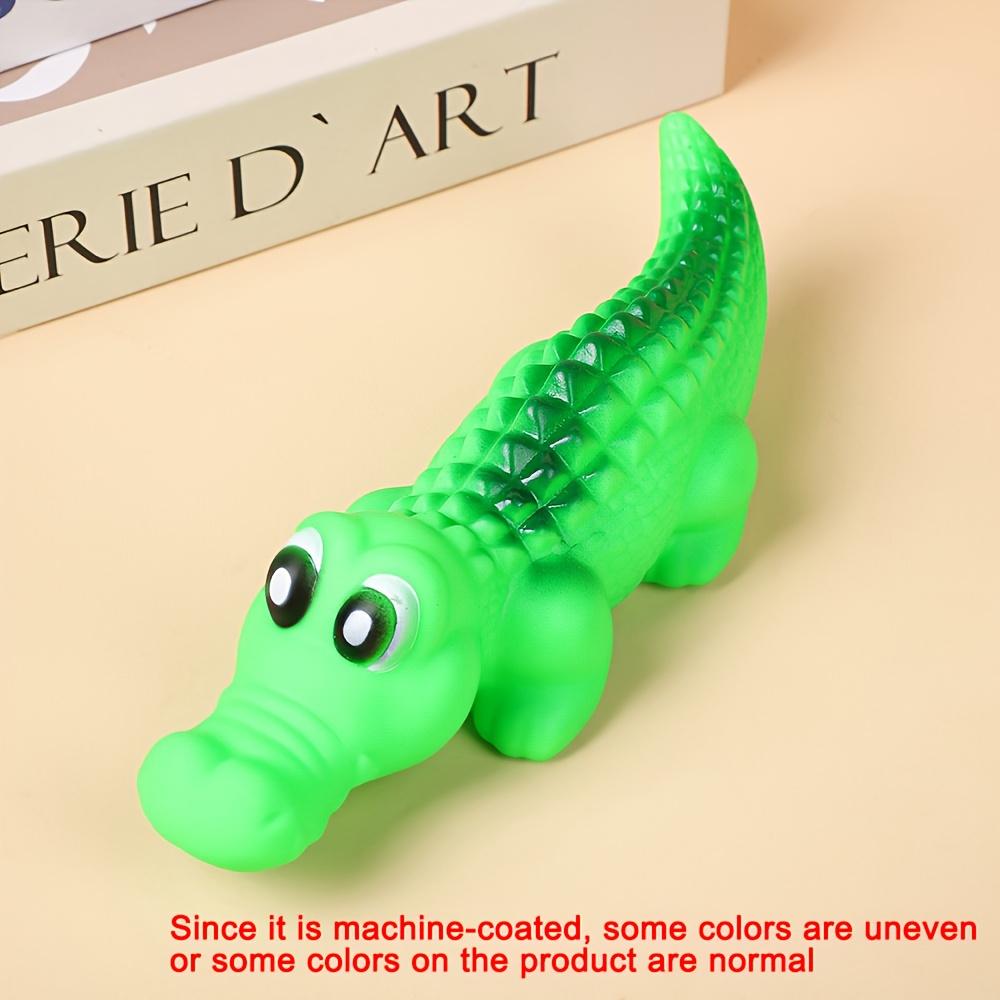 

Squeaky Rubber Crocodile Dog Toy – Durable Chew & Play Pet Toy for Dogs,Fun Animal Design for Interactive Games(Assorted Colors) зелений