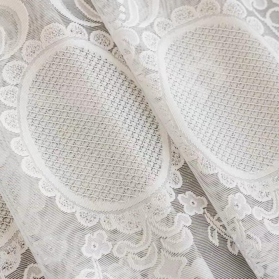 Eleganta blommiga skira gardiner i koreansk pastoral stil - Halvtransparenta polyesterdraperier perfekta för sovrums- och vardagsrumsinredning, Gardiner