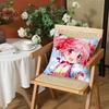 Anime PPuella Magi Madoka Magica Cushion Cover Silky Short Plush Invisible Zipper Dustproof Sofa Pillow Case for Home Decor