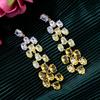 Bohemian Luxury Butterfly Pearl Dangle Earrings For Women Wedding Bridal Earrings Boucle D 'Oreille Femme