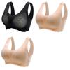3stk Latex BH Sømløse BH For Kvinner Undertøy BH Push Up Bralette Med Pad Vest Topp BH