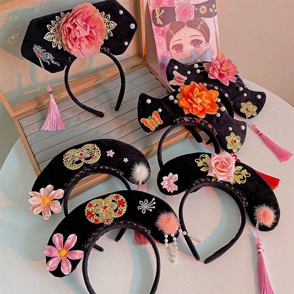 Bow Hanfu Headdress Ancient Style Headwear Hanfu Hair Hoop Antique Headband Chinese Style Headwear