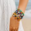 8pcs Multi Beaded Colorful Small Flower Bracelet Bohemia Charms Bracelet Set  Beach