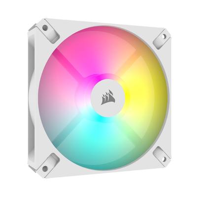 CORSAIR AR120 RGB 120mm iCUEARGB Compatible PWM Case Fan, Single Pack - White [1 Piece] CO-9050168-WW