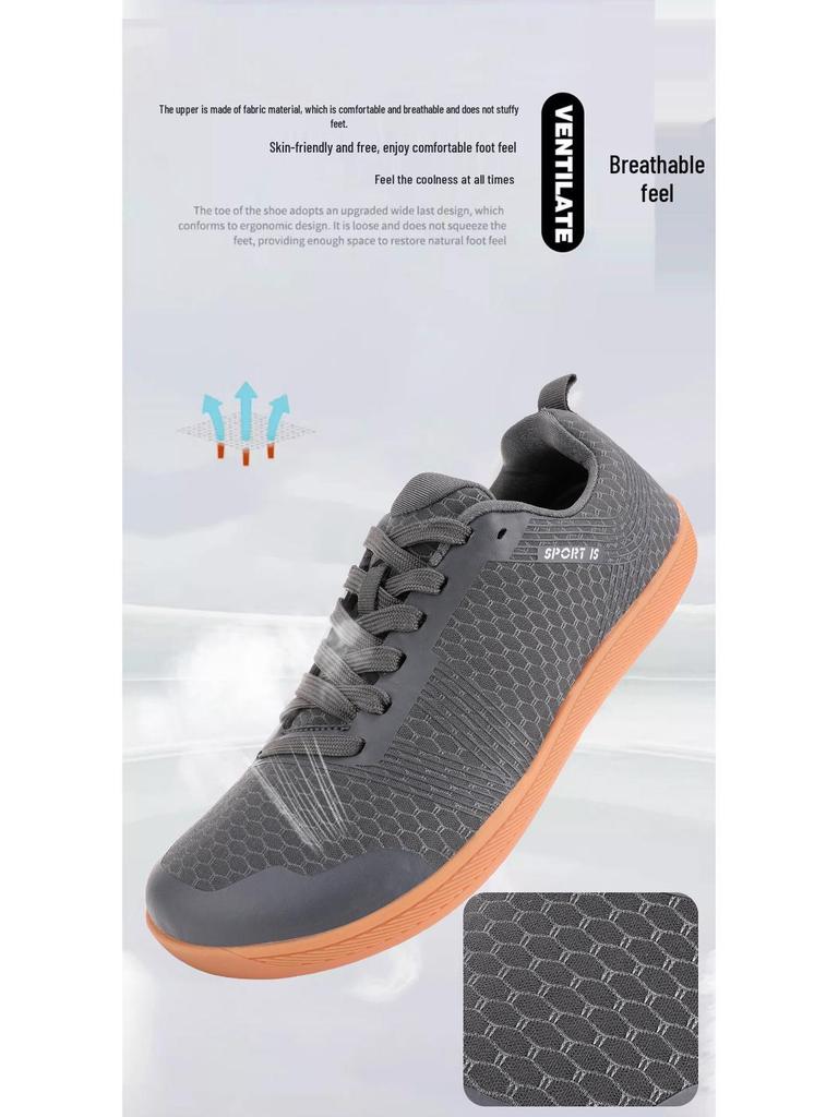 2025 Neue Barfuß-Komfortschuhe mit breiter Zehenbox - Weiche Sohle, Atmungsaktiv, Lässige Sneaker zum Laufen, Radfahren, Klettern, Fitness, für Paare