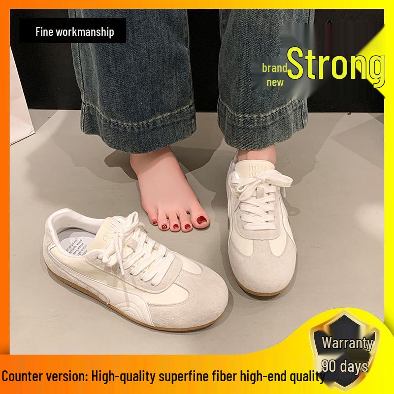 

Women s Versatile White Sneakers - Flat-Bottomed German Trainers, 2025 Spring/Summer Casual Sports Shoes. EU 37