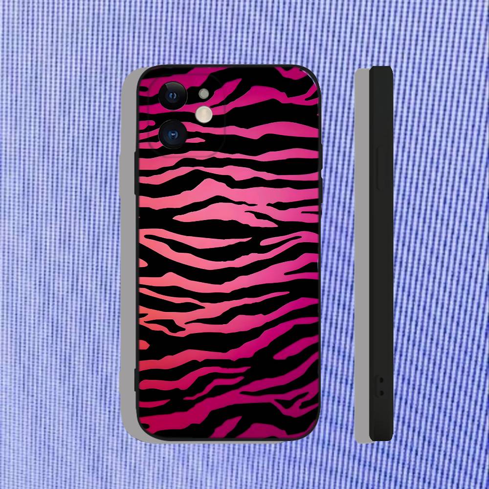 

Zebra Print Black White Phone Case For iPhone 17,16,15,14,13,12,11,Pro,Max,Plus,Air,X,XS,XR,SE,8,7,Mini,Soft Black Funda iPhone16promax