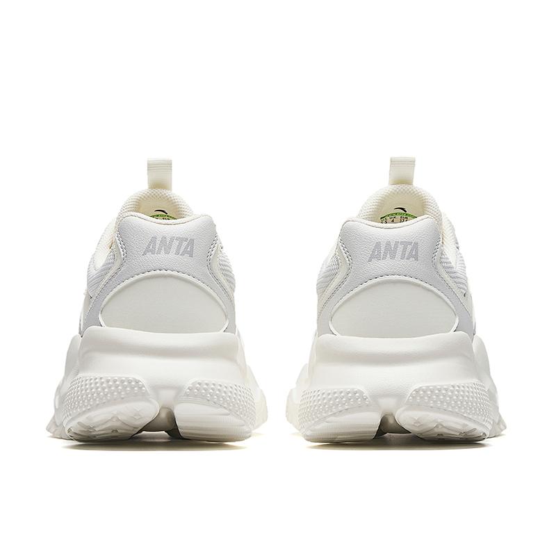Anta Scarpe Casual Basse Resistenti all'Usura alla Moda Versatili che Aumentano l'Altezza Donna Sneakers Bianco Grigio 922418854-9