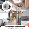 RV AC Vent Cover RV Ducted Heat Vent Cover Mobile Home Ventilation Parts Trailer Accessories For Travel Road Trip Outdoor