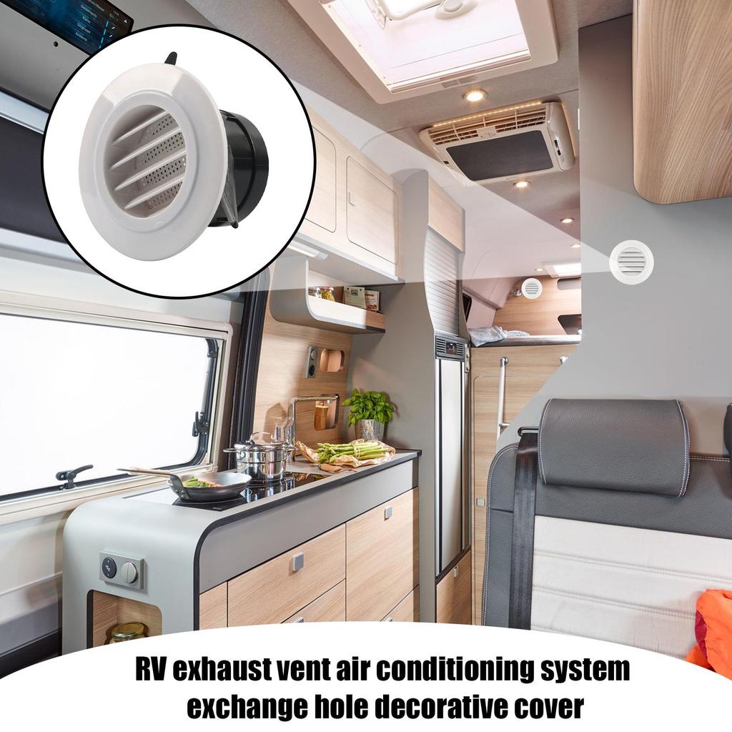 RV AC Vent Cover RV Ducted Heat Vent Cover Mobile Home Ventilation Parts Trailer Accessories For Travel Road Trip Outdoor