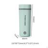 Portable Electric Kettle Leakproof Travel for Traveling Auto Car Home White
