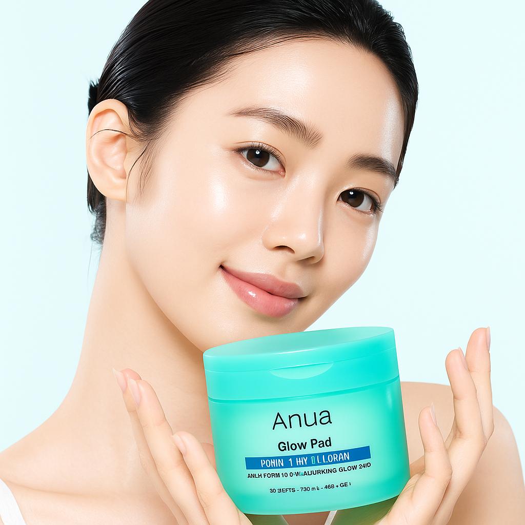 Olive Young Anua PDRN 100 Hyaluronic Acid Glow Pad