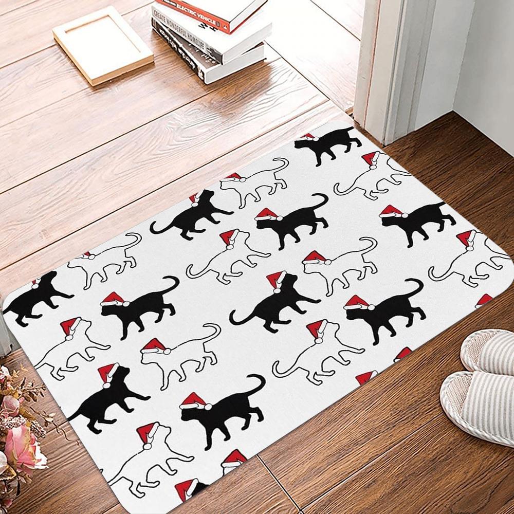 Puppy Dog Door Mat Kawaii French Bulldog Non Slip Bedroom  Kitchen Doormat Polyester Home Carpet Farmhouse Autumn Decor Rug