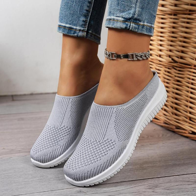 Shoes Women's Summer New Women's Half Slippers Breathable Fashion Lightweight Versatile Women's Shoes Casual One-pedal Mother Shoes