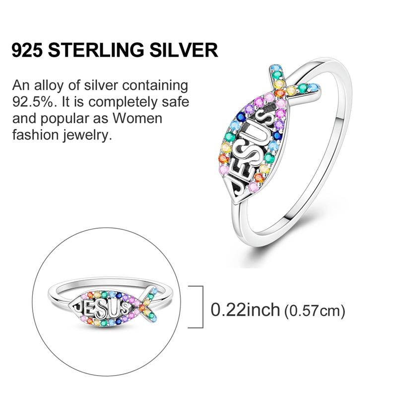 Original Rings 925 Silver Simple Sparkling Heart Bow Dragon Firefly Star Moon Ring for Women Girls Wedding Jewelry Gift