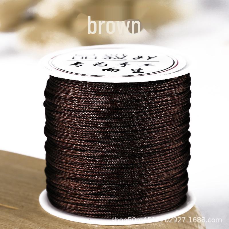 Taiwan Jade Line No. 72: 50m Hand-Woven DIY Rope for Jewelry and Beading