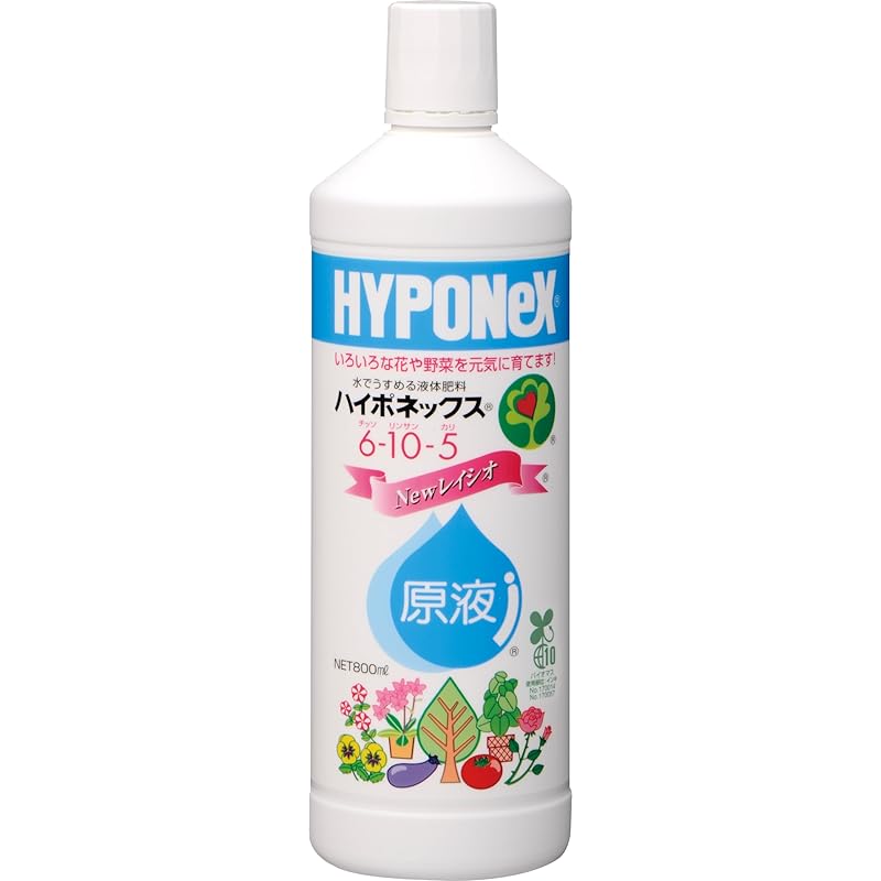 Жидкое удобрение Hyponex Japan, концентрат Hyponex, 800 мл