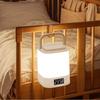 Portable Clock Night Light Dimmable Light Desk Lamp Bedside Table Lamp  Bedroom Lighting