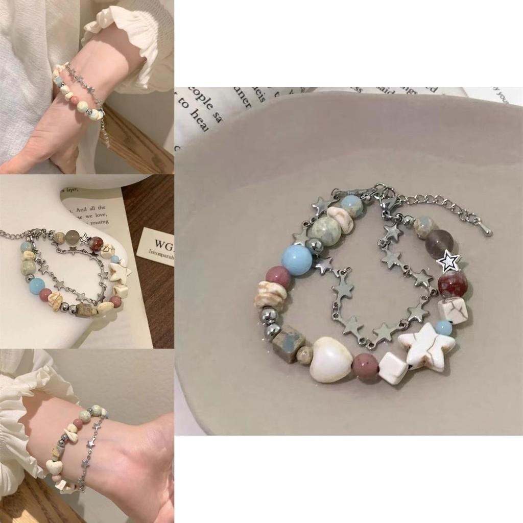 Fashionable Lightweight Star Stone Bracelet For Women Summer Trend 2024