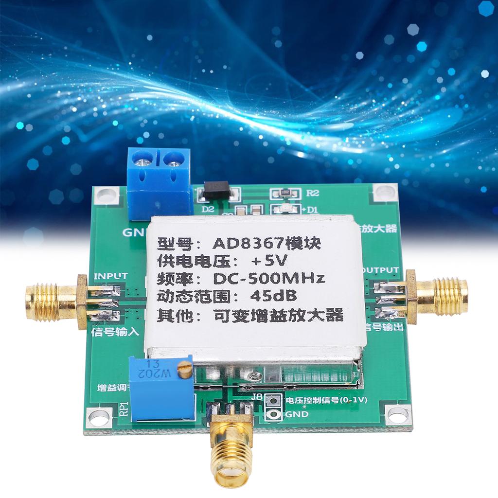 Variable Gain  Amplifie Module 1‑500MHz Radio Frequency Broadband  Module 45dB AD8367