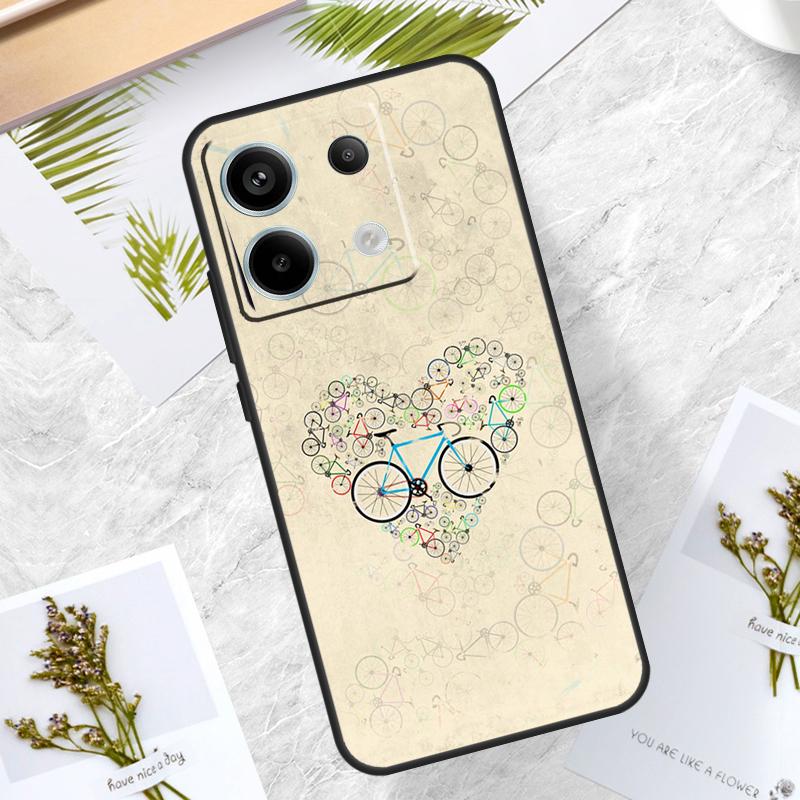 

Bike Bicycle Sport Case For Xiaomi Redmi Note 13 14 Pro 12 11 10 15 Pro Plus Redmi 15 10C 12C 13C 14C 15C Cover Redmi Note 10 4G