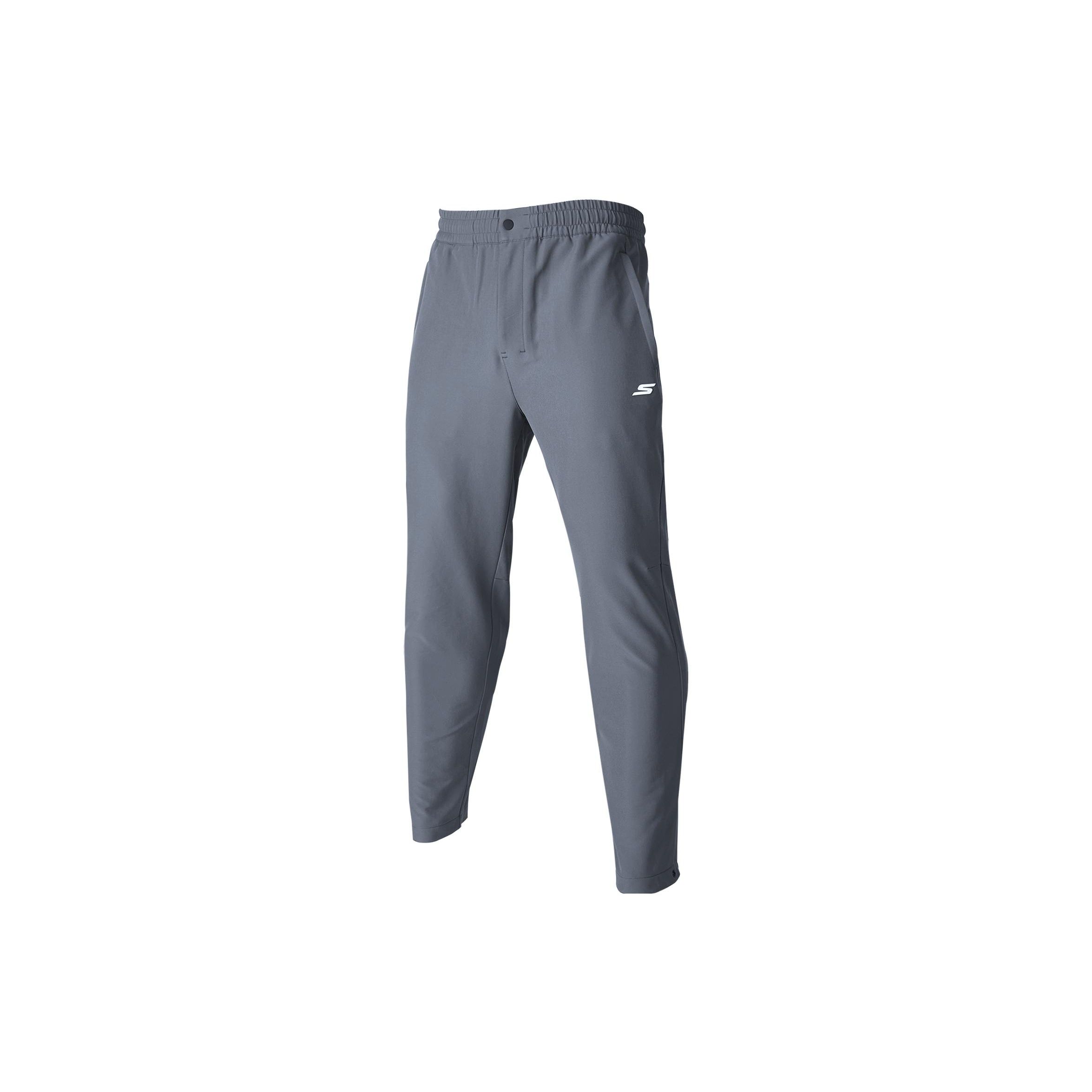 Skechers Basic Solid Straight Leg Woven Sports Pants Men bottoms Shadow-Gray P423M148-0167 S