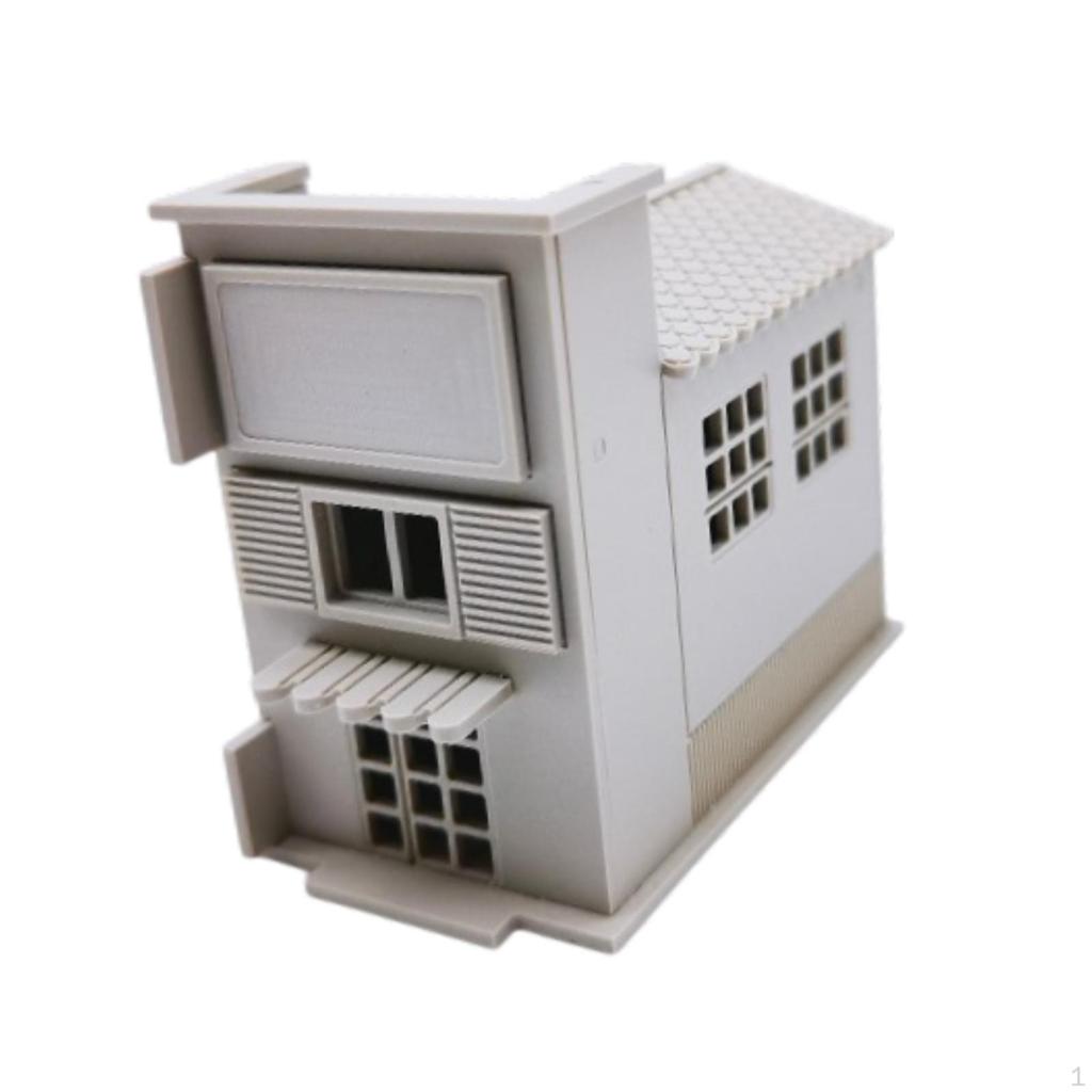 1/87 Bina Model Kitleri Montajlı Yerleşim Manzarası Eğitici Demiryolu