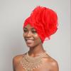 Party Headpiece Turban Cap Large Flower Beanie Cap Elegant Head Wraps  Ladies
