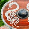 Viking Dragon Wood Shield Viking Warrior Shield  Valhalla Round Viking Shield  Medieval Viking Warrior Shield Norse Warrior Decor Shield