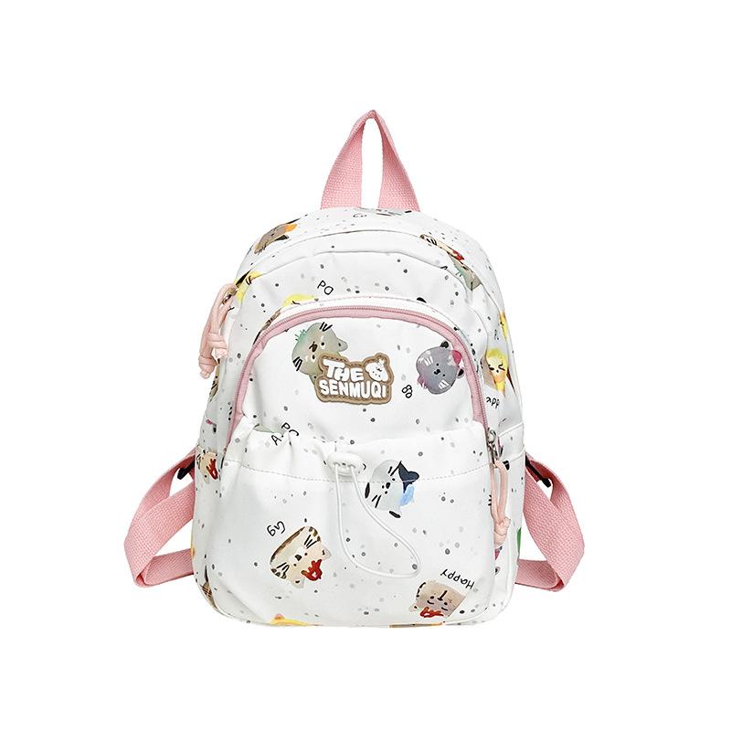 Small Fresh Boys And Girls Backpack Cute Printed Schoolbag Children'S Backpack