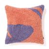 Francfranc Tufted Drawing Cushion Cover, 45cm X 45cm, Orange (C-059) - Perfect for Interior Decoration, Housewarmings, or As a Gift.