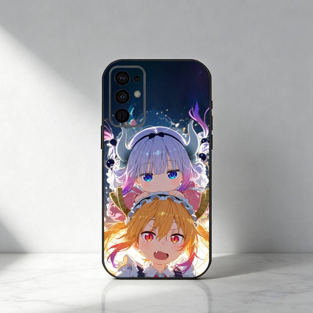 

D-Dragon M-Maid K-Kanna K-Kamui Phone Case For Samsung S25,S24,S21,S22,S23,S30,Ultra,S20,Plus,Fe,Note,5G Black Cover Samsung S21Ultra