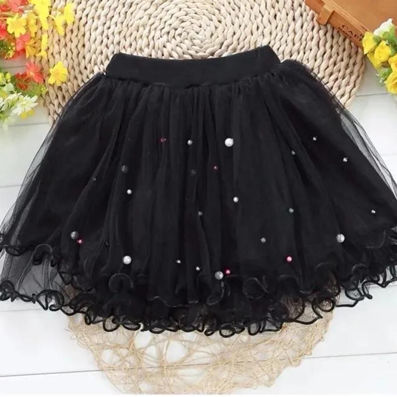Girls Gauze Skirt Spring and Autumn Fashion All Match Pompous Skirt Princess Dance Skirt
