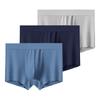 3 Pieces Men's Underwear Ice Silk Boxer Shorts Men Underpants Cool Breathable Sexy Thin Panties U Convex Lingerie L XL XXL 3XL 4XL