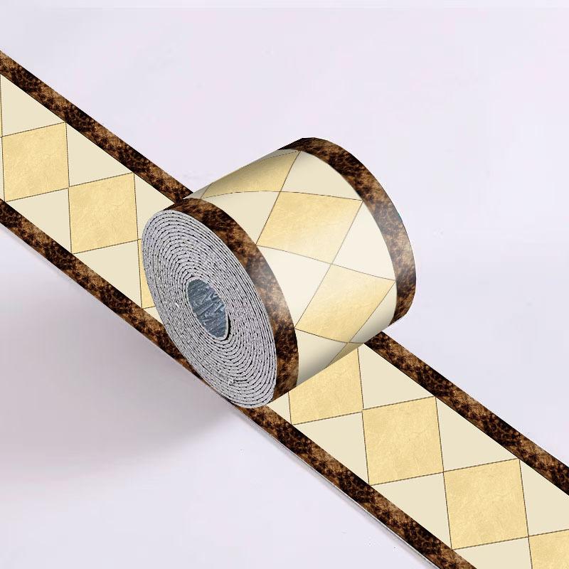 

3D шпалери бордюри ПВХ самоклеючі водонепроникні наклейки на стіну вітальня ванна кімната ногами лінія талії 3D домашній декор бордюр 10 cm * 5M