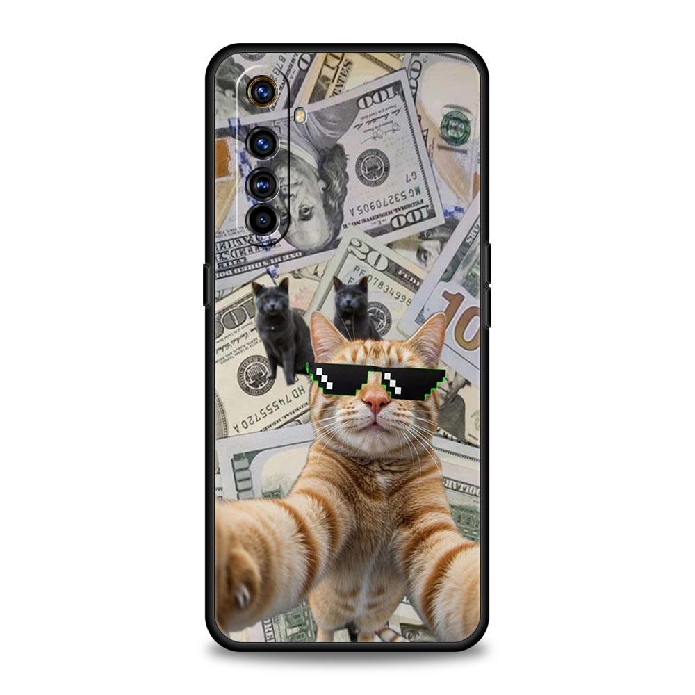 

Soft TPU Case For Realme C67 C63 C55 C53 C25 C21 10 11 12 13 GT 2 3 5 Pro Plus 5G Shockproof Phone Cover Money Cat Fundas Capas Realme 10 Pro
