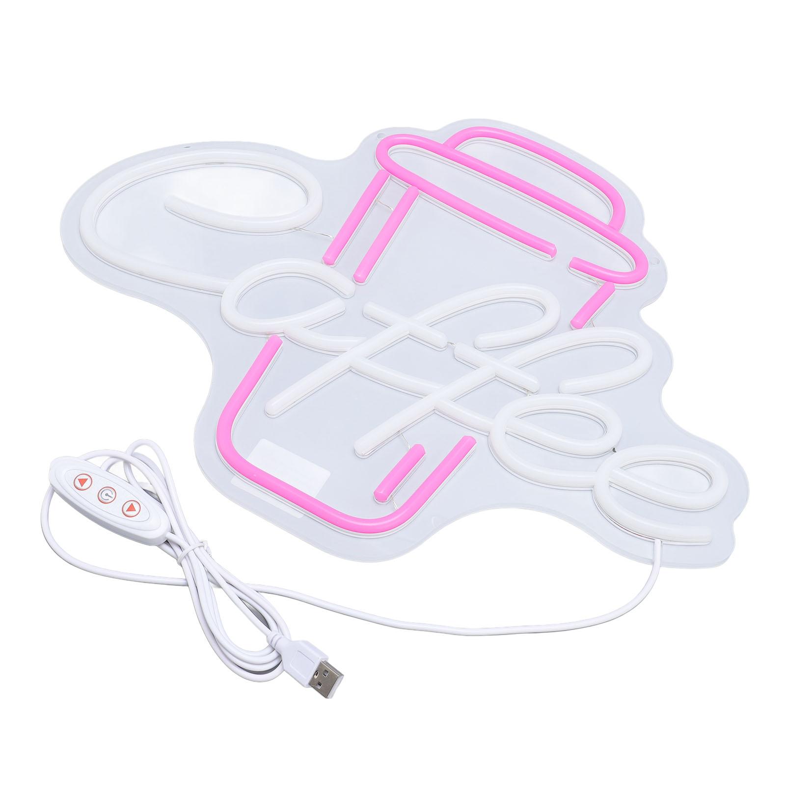 

Неоновая вывеска с питанием от USB, энергосберегающая светодиодная кофейная неоновая лампа для украшения рекламного символа вечеринки