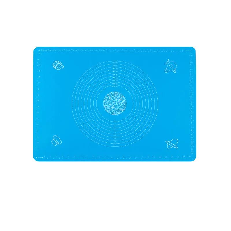 

1 шт. Силиконовые коврики для выпечки теста, антипригарные коврики для раскатывания теста, легко раскатывать тесто для пиццы, аксессуары для замешивания 40x50cm