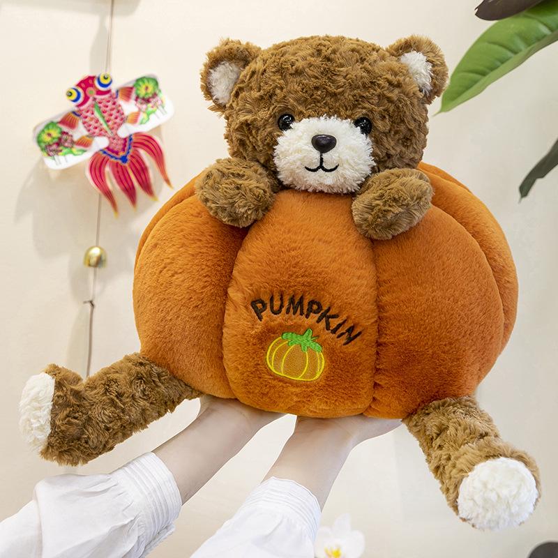 

Новая плюшевая игрушка «Медведь-тыква» – Детский подарок и приз для игрового автомата 30cm 0.29kg