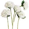 PARTY JOY 12PCS 15.4In Artificial Hydrangea Silk Flowers Bouquet Faux Hydrangea Stems for Wedding Centerpieces Home Decor (White,12pcs)