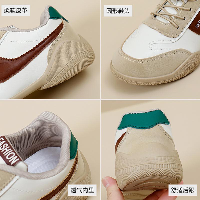 INS Weiße Schuhe für Studenten Koreanischer Stil Damenmode Frühling Neue Plateau Höhenerhöhend Atmungsaktive Freizeitschuhe Streetstyle B698