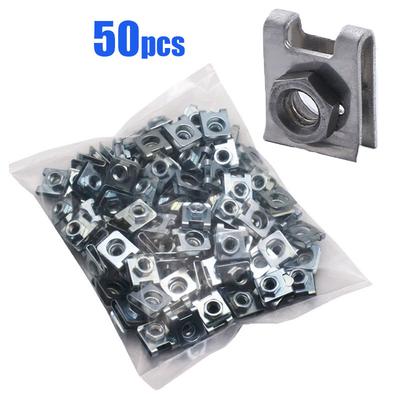 Auto Metalen Clips U-Type Bevestigingsschroefbasis Auto Bumper Spatbord Sierpaneel Bevestiging Roestwerende Beschermingsclip Schroefgesp