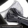 Black Zip Ties Heavy Duty 1000 Pack Long Cable Ties Self-Locking UV Resistant for Indoor and Outdoor Use