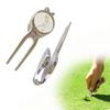 Pokumil Golf Fork Green Fork One-Touch Magnetic Type Compact Lightweight